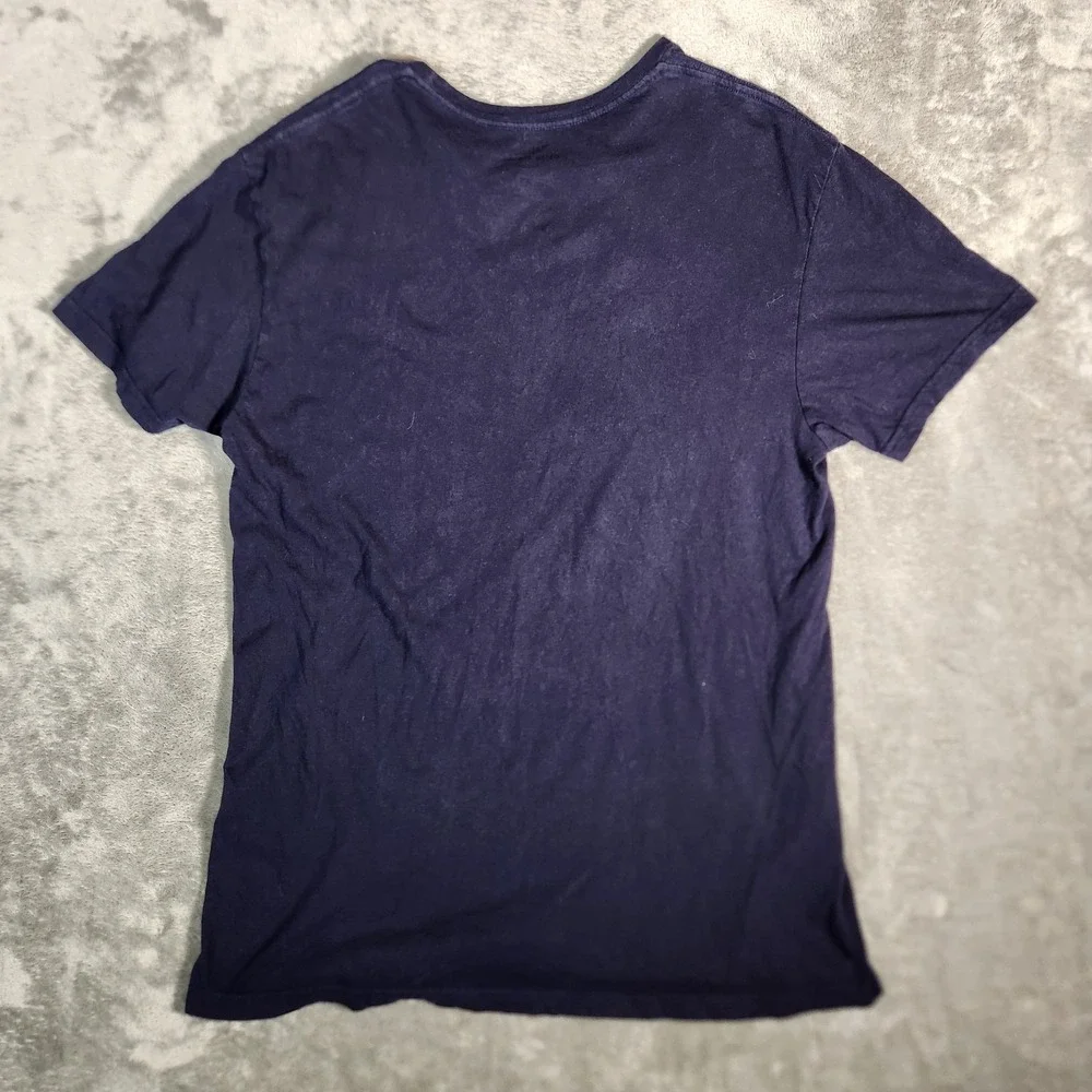 Polo Ralph Lauren Tee Shirt Men's Large Blue Crew Neck Short Sleeve Pony‎